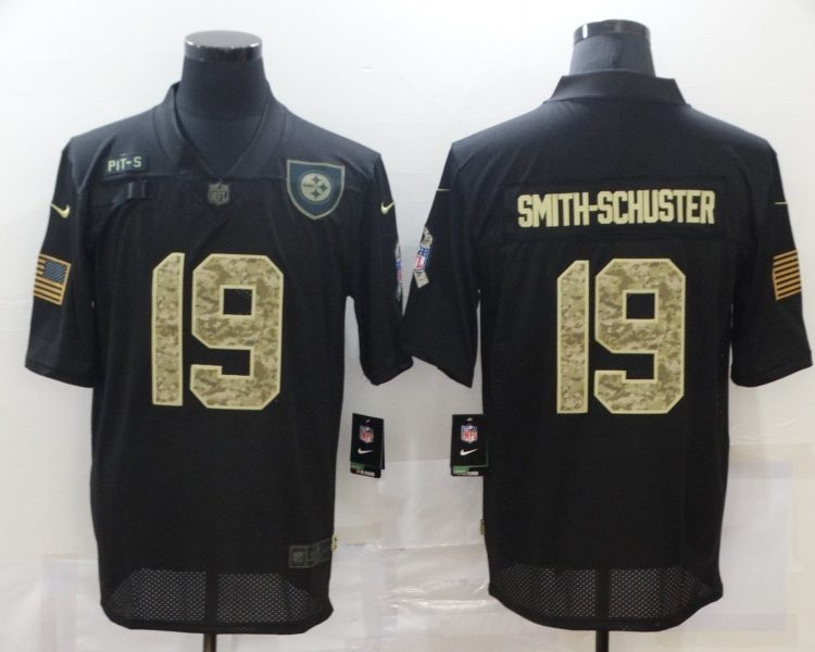 Men's Pittsburgh Steelers #19 JuJu Smith-Schuster Black Jersey