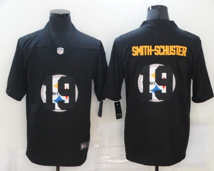 Men's Pittsburgh Steelers #19 JuJu Smith-Schuster Black Team Jersey
