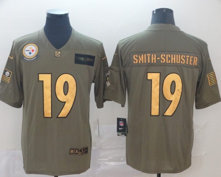 Men's Pittsburgh Steelers #19 JuJu Smith-Schuster Brown Jersey