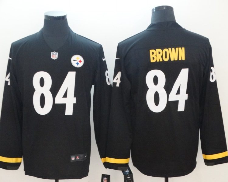 Men's Pittsburgh Steelers Antonio Brown #84 Black Jersey