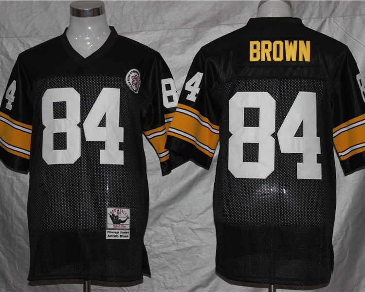 Men's Pittsburgh Steelers Antonio Brown Mitchell & Ness Black Legacy Jersey