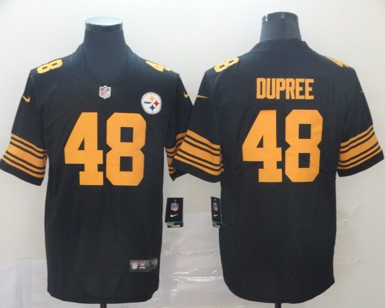 Men's Pittsburgh Steelers Bud Dupree #48 Black Alternate Legend Jersey