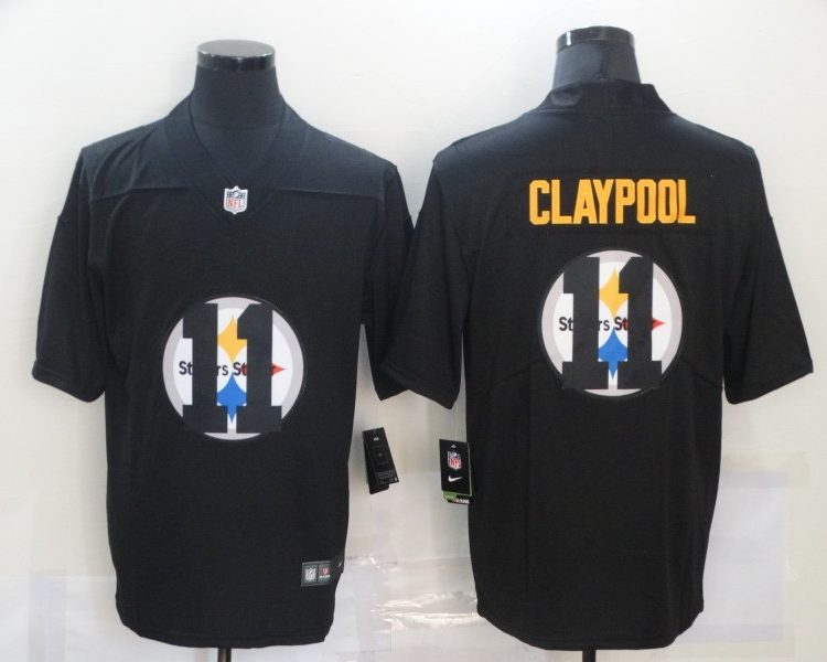 Men's Pittsburgh Steelers Chase Claypool #11 Black Authentic Jersey