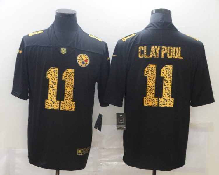 Men's Pittsburgh Steelers Chase Claypool #11 Black Jersey