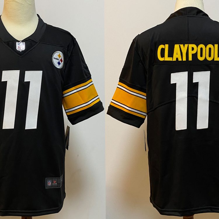 Men's Pittsburgh Steelers Chase Claypool #11 Black Jersey