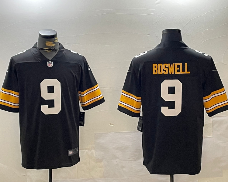 Men's Pittsburgh Steelers Chris Boswell #9 Black Alternate Jersey
