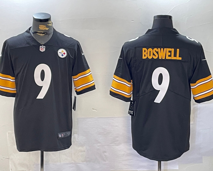 Men's Pittsburgh Steelers Chris Boswell #9 Black Jersey