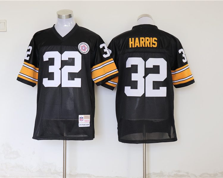 Men's Pittsburgh Steelers Franco Harris Mitchell & Ness Black Legacy Jersey