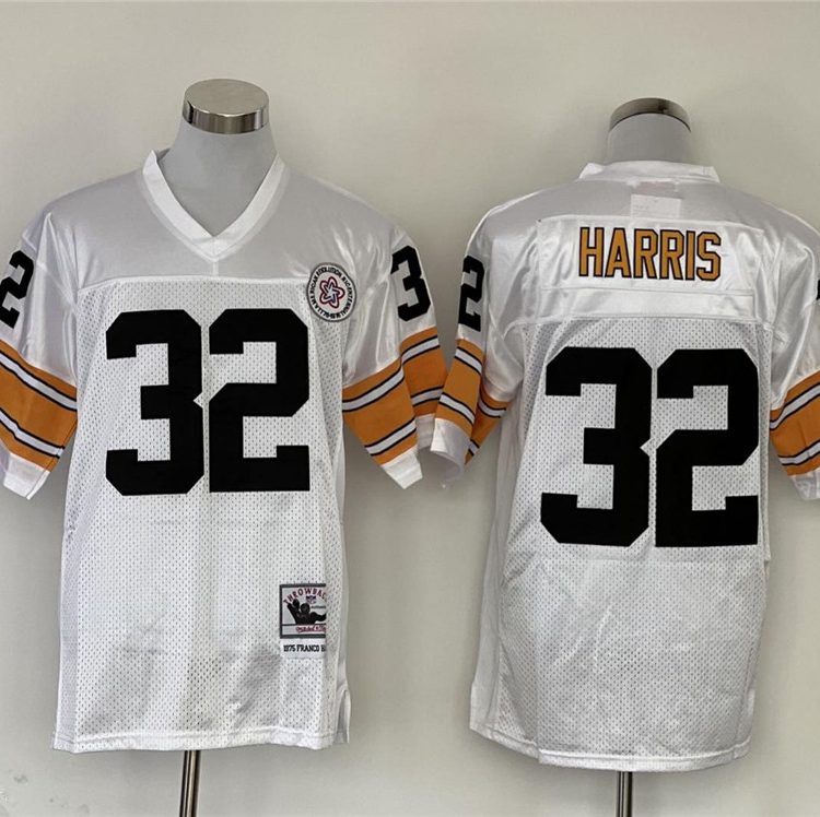 Men's Pittsburgh Steelers Franco Harris Mitchell & Ness White Legacy Jersey
