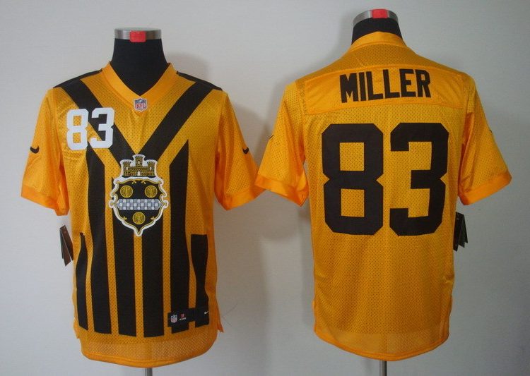 Men's Pittsburgh Steelers Heath Miller #83 Gold Jersey