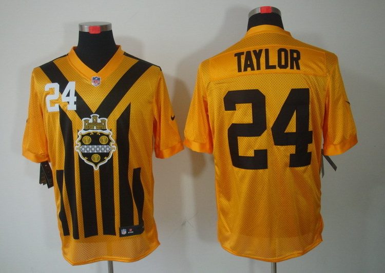 Men's Pittsburgh Steelers Ike Taylor #24 Gold Jersey
