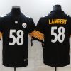 Men's Pittsburgh Steelers Jack Lambert #58 Black Jersey