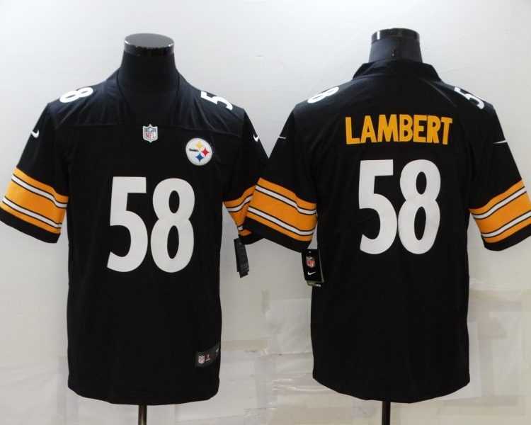 Men's Pittsburgh Steelers Jack Lambert #58 Black Jersey