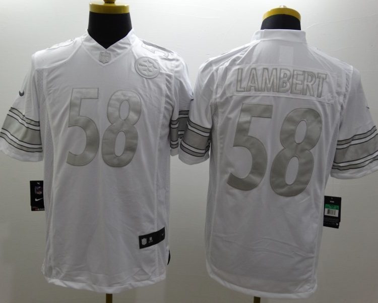 Men's Pittsburgh Steelers Jack Lambert #58 White Jersey