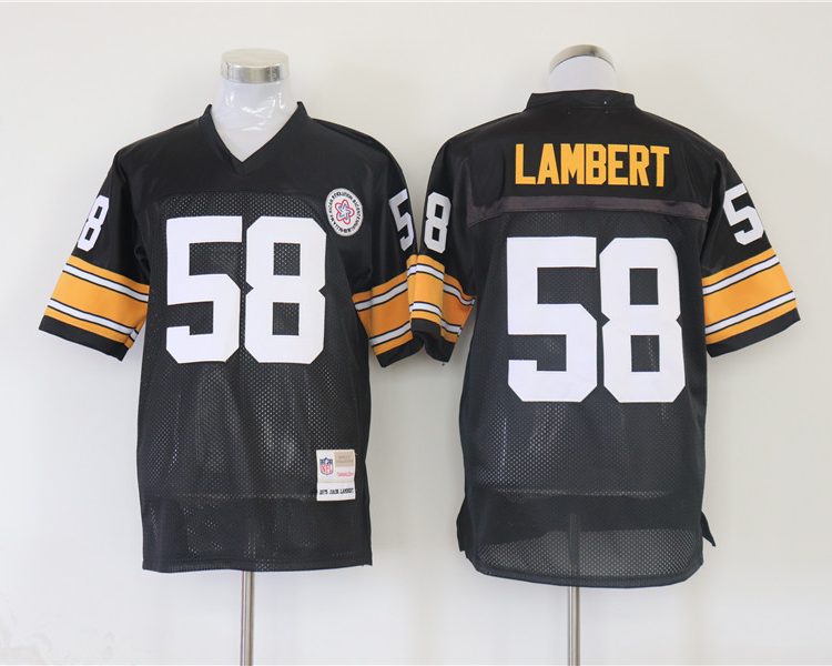 Men's Pittsburgh Steelers Jack Lambert Mitchell & Ness Black Legacy Jersey
