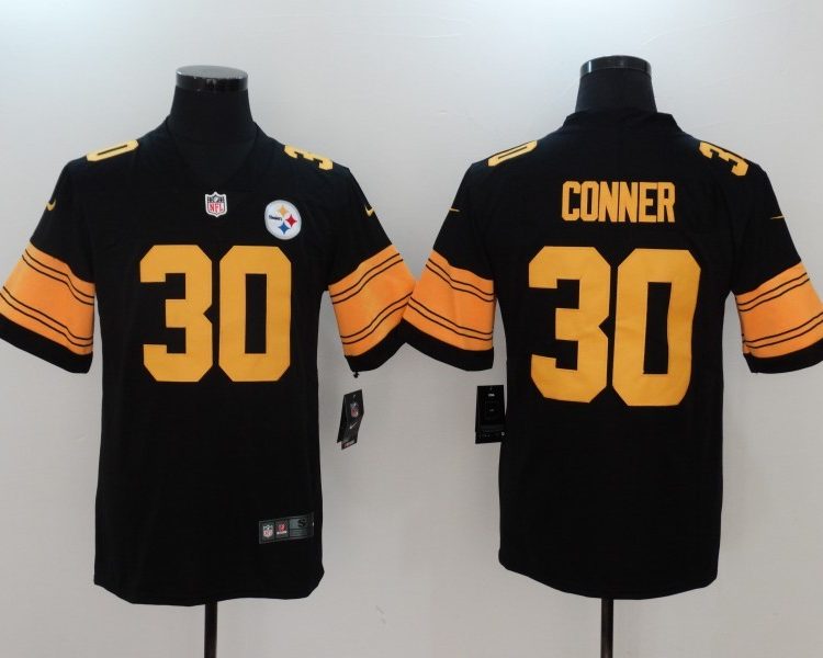 Men's Pittsburgh Steelers James Conner #30 Black Alternate Legend Jersey