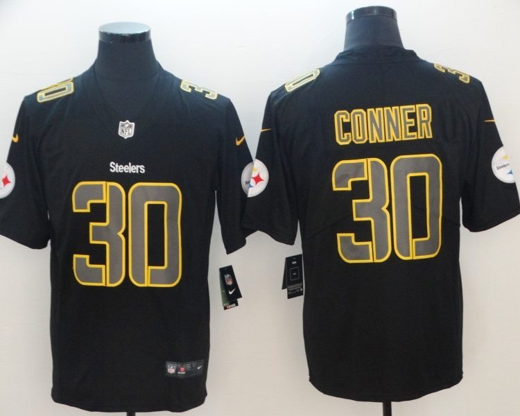 Men's Pittsburgh Steelers James Conner #30 Black Jersey