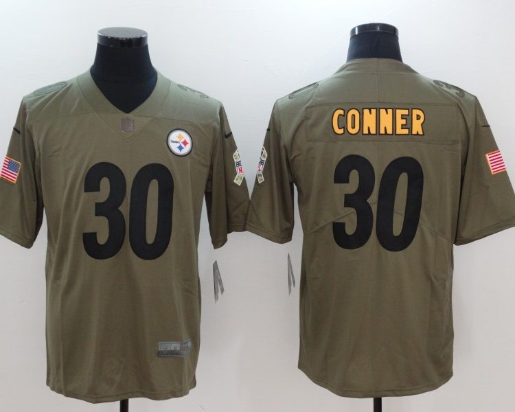 Men's Pittsburgh Steelers James Conner #30 Brown Alternate Jersey