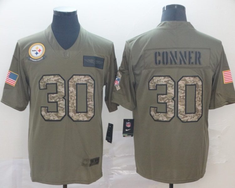 Men's Pittsburgh Steelers James Conner #30 Brown Jersey
