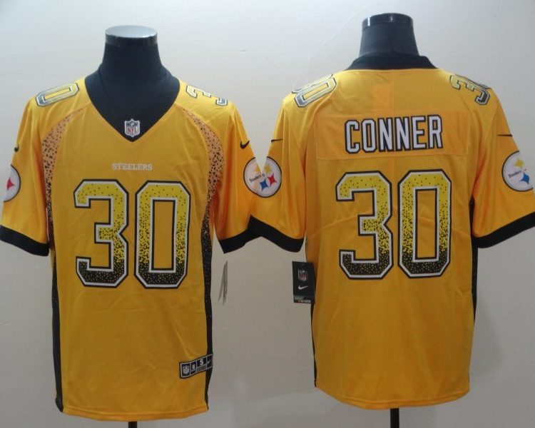 Men's Pittsburgh Steelers James Conner #30 Gold Jersey