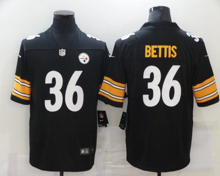 Men's Pittsburgh Steelers Jerome Bettis #36 Black Jersey
