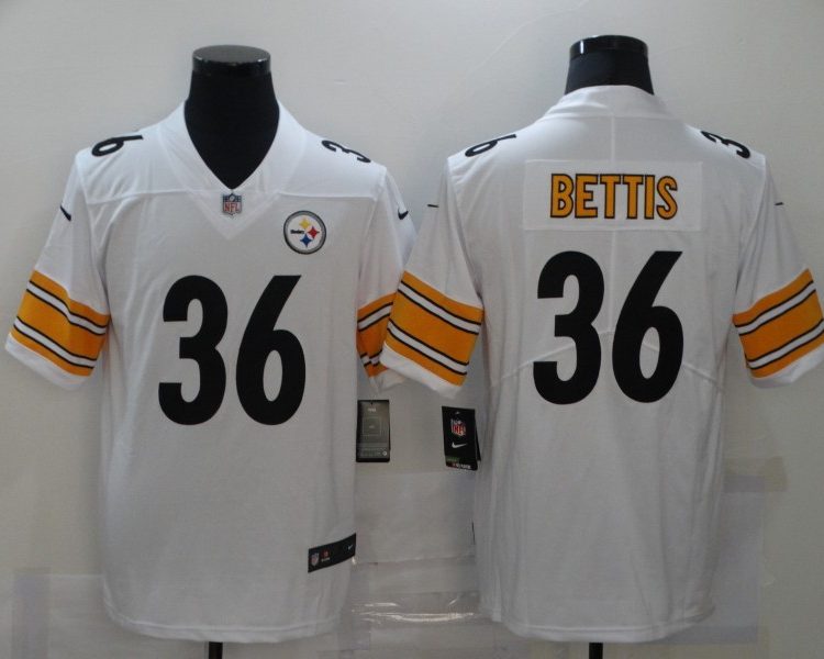 Men's Pittsburgh Steelers Jerome Bettis #36 White Jersey