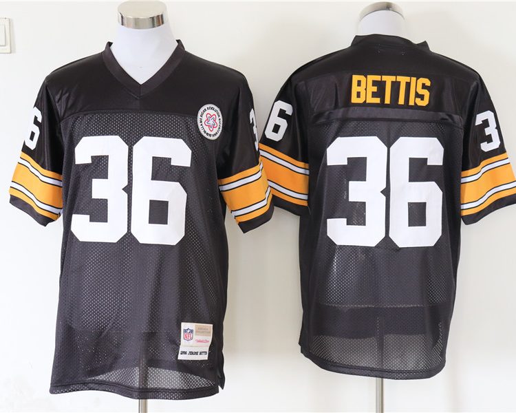 Men's Pittsburgh Steelers Jerome Bettis Mitchell & Ness Black Legacy Jersey