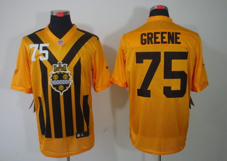 Men's Pittsburgh Steelers Joe Greene #75 Gold Jersey