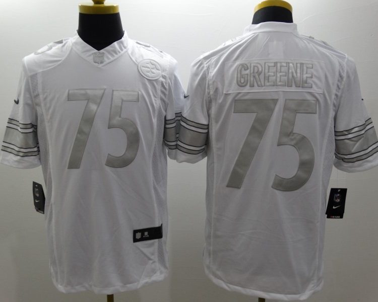 Men's Pittsburgh Steelers Joe Greene #75 White Jersey