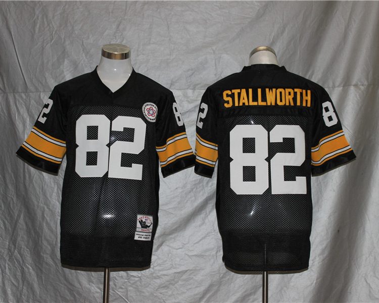 Men's Pittsburgh Steelers John Stallworth Mitchell & Ness Black Legacy Jersey