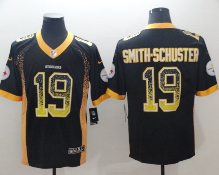 Men's Pittsburgh Steelers JuJu Smith-Schuster #19 Black Authentic Jersey