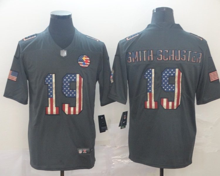 Men's Pittsburgh Steelers JuJu Smith-Schuster #19 Black Authentic Jersey