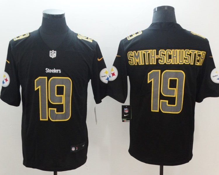 Men's Pittsburgh Steelers JuJu Smith-Schuster #19 Black Jersey