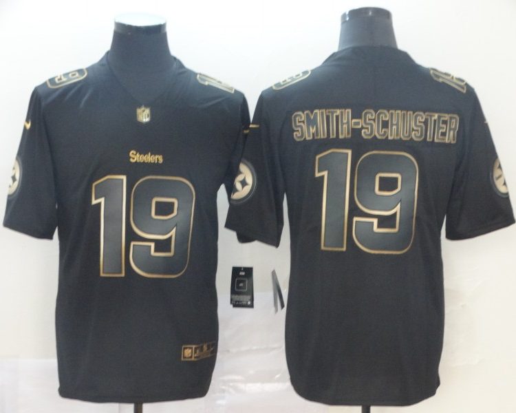 Men's Pittsburgh Steelers JuJu Smith-Schuster #19 Black Jersey