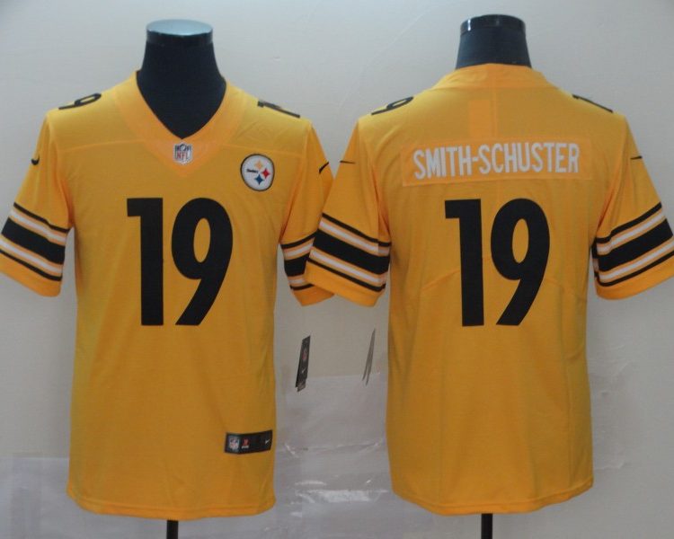Men's Pittsburgh Steelers JuJu Smith-Schuster #19 Gold Inverted Team Jersey