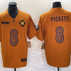 Men's Pittsburgh Steelers Kenny Pickett #8 Brown 2023 Salute To Service Limited Jersey