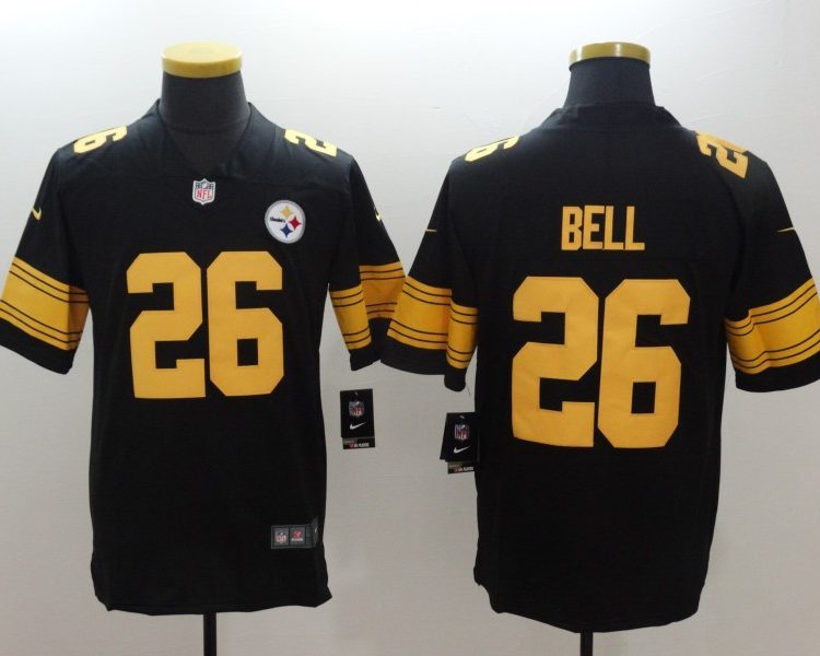Men's Pittsburgh Steelers LeVeon Bell #26 Black Alternate Legend Jersey