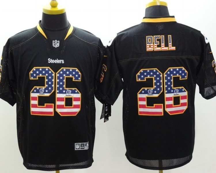 Men's Pittsburgh Steelers LeVeon Bell #26 Black Jersey