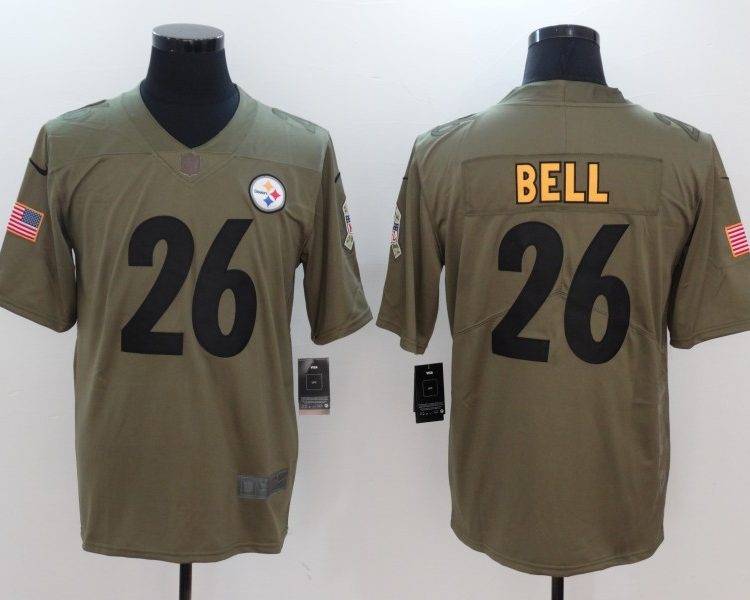 Men's Pittsburgh Steelers LeVeon Bell #26 Brown Jersey