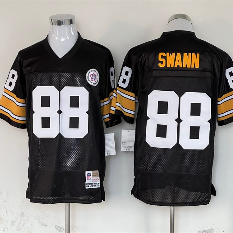 Men's Pittsburgh Steelers Lynn Swann Mitchell & Ness Black Legacy Jersey
