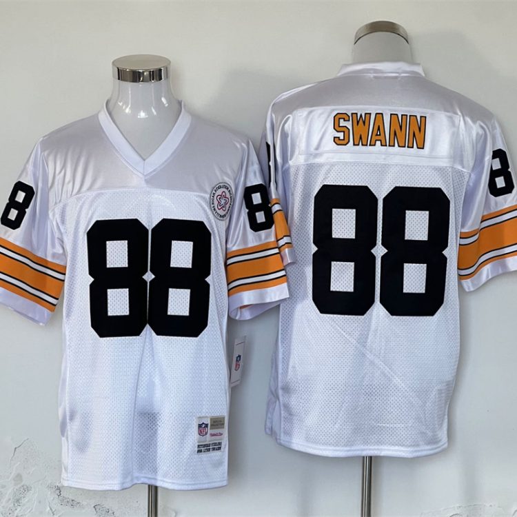Men's Pittsburgh Steelers Lynn Swann Mitchell & Ness White Legacy Jersey