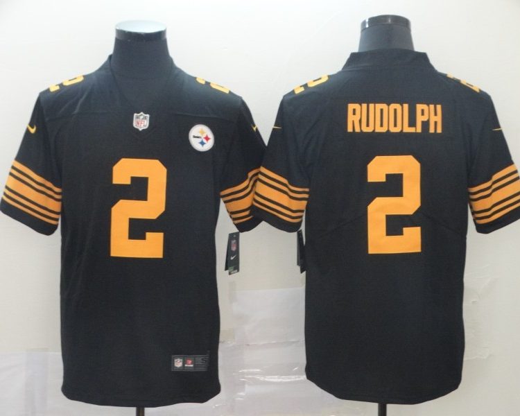 Men's Pittsburgh Steelers Mason Rudolph #2 Black Alternate Legend Jersey
