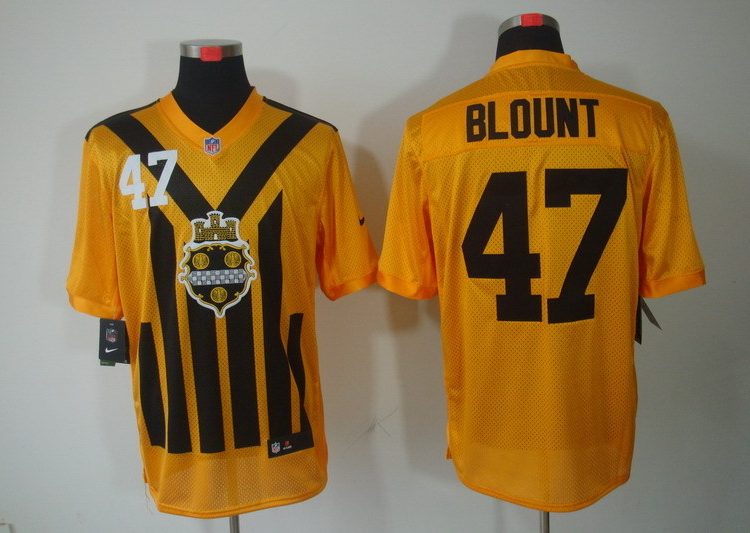 Men's Pittsburgh Steelers Mel Blount #47 Gold Jersey