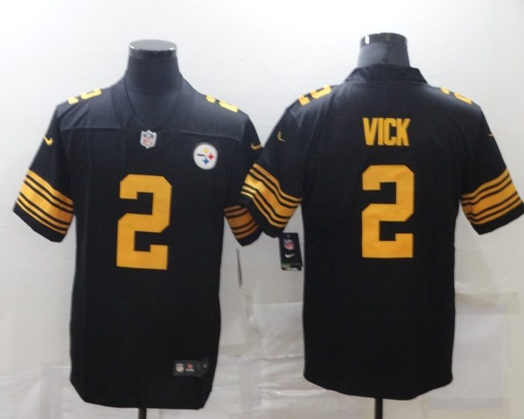Men's Pittsburgh Steelers Michael Vick #2 Black Alternate Legend Jersey