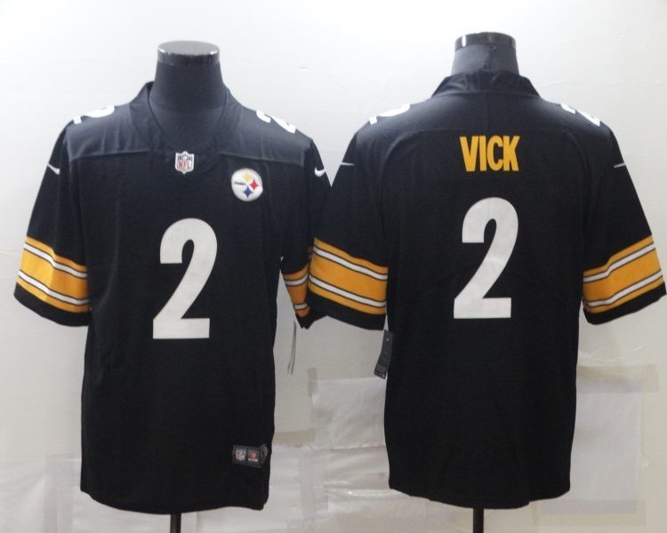 Men's Pittsburgh Steelers Michael Vick #2 Black Jersey
