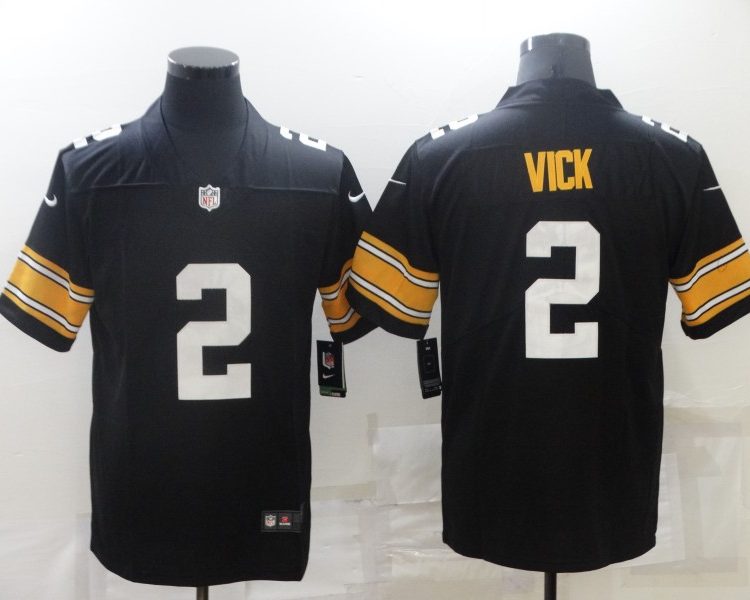 Men's Pittsburgh Steelers Michael Vick #2 Black Jersey