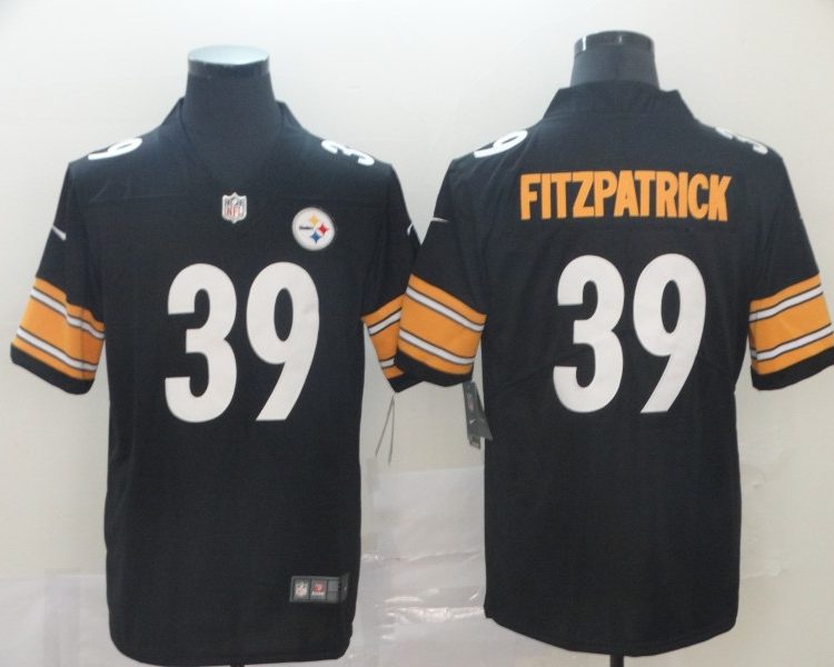 Men's Pittsburgh Steelers Minkah Fitzpatrick #39 Black Jersey