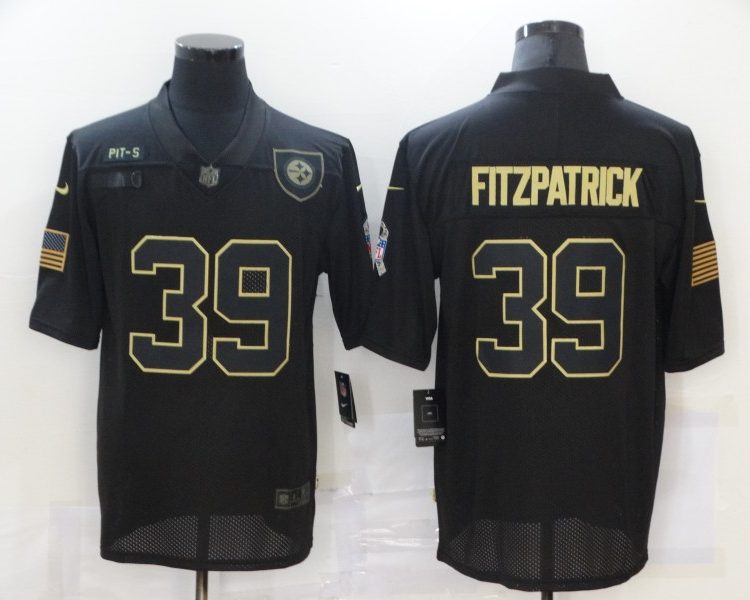 Men's Pittsburgh Steelers Minkah Fitzpatrick #39 Black Jersey