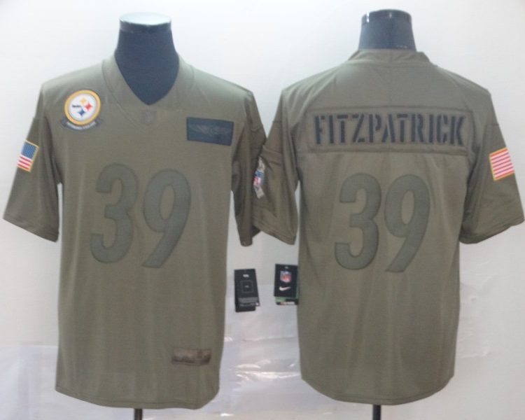 Men's Pittsburgh Steelers Minkah Fitzpatrick #39 Brown Jersey