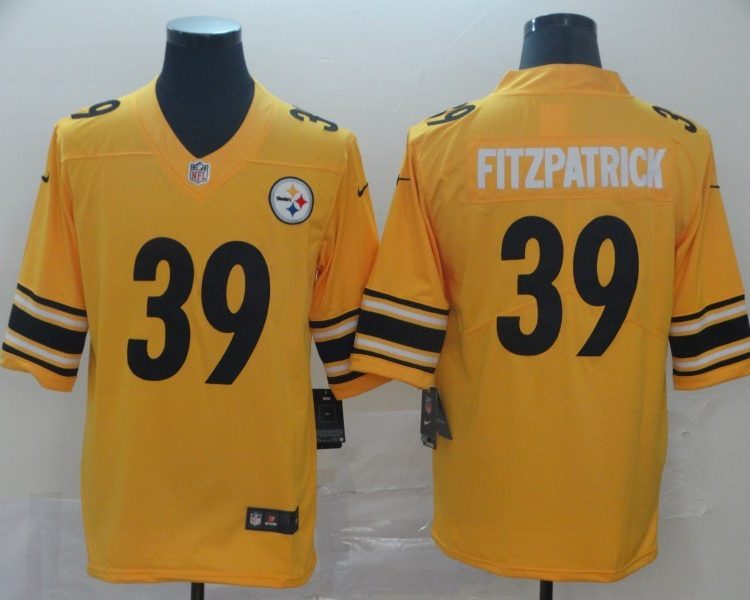 Men's Pittsburgh Steelers Minkah Fitzpatrick #39 Gold Inverted Team Jersey